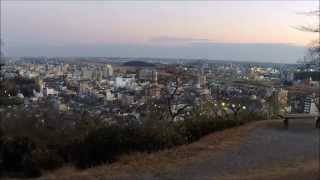 【微速度撮影】織姫公園より足利の日暮れ