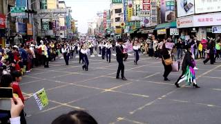 2014嘉義市國際管樂節踩街 日本沖繩縣立西原高等學校行進樂隊-吳鳳南路