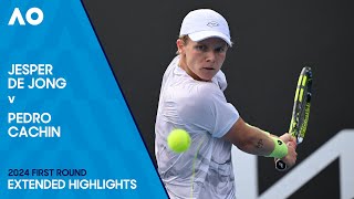 Jesper De Jong v Pedro Cachin Extended Highlights | Australian Open 2024 First Round