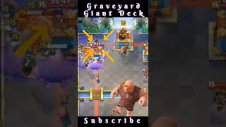 Giant Graveyard Deck // Too Powerful 🫣 #clashroyale #shortsclashroyale #supercell