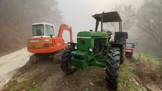 가을아침 고추밭 로타리작업 JohnDeere 3350