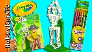 Animate Robots with Crayola! Easy Animation Studio Review by HobbyKidsTV