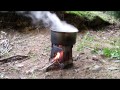 emberlit titanium stove first burn and first impressions.