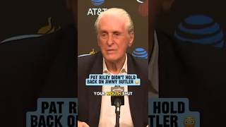 Pat Riley reacts to Jimmy saying Heat would beat Boston \u0026 NY if he were healthy (via @WPLGLocal10)