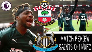 Southampton 0-1 Newcastle United | Djenepo sees a red card as the toon army win away! | Match Review