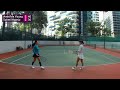 한포인트 따려면 열심히 뛰어야합니다 ladies doubles tennis 테니스