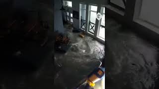 Water floods through windows of Florida home as Hurricane Ian hits