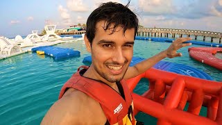 Biggest Water Park of Maldives! (Takeshi’s Castle)
