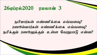 நபிமார்கள் எண்ணிக்கை எவ்வளவு ரஸூல்மார்கள் எண்ணிக்கை எவ்வளவு நபிக்கும் ரஸூலுக்கும் வேறுபாடு என்ன பிஜெ