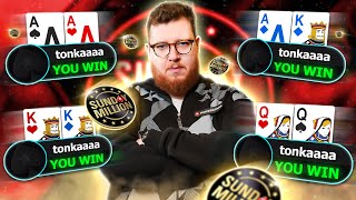 I CAN'T LOSE A HAND IN THE POKERSTARS SUNDAY MILLION