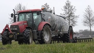 Zodebemesten met Case Maxxum 115x en Jako bemestertank (2016)