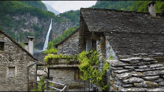 DISCOVER THE MOST PICTURESQUE SWISS VILLAGE BY A WATERFALL 💦 – A COUNTRYSIDE PARADISE