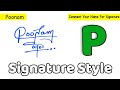 ✔️ Poonam Name Signature Style Request Done