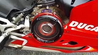 panigale 1199 clear clutch cover fitted today.