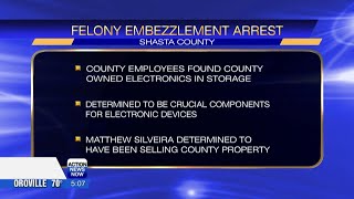 Shasta County employee arrested for embezzlement in Redding