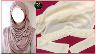 Criss cross hijab cutting and stitching #rqfashionqueen #crisscrosshijab #capcuttingandstitching