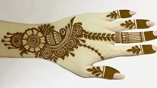 New stylish back hand mehndi design | Mehandi ka design | mehndi design |easy designs | mehndi.