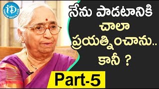 Renowned Writer Indraganti Janakibala Interview - Part #5 || Akshara Yatra With Mrunalini