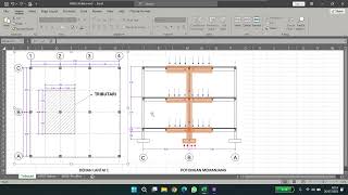 Perhitungan Beban Bangunan dan Pra Desain Dimensi Struktur untuk Mahasiswa Arsitektur dengan Excel