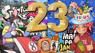 23 IM GETTING OLD - Birthday Stream: Splatoon 2, Jackbox, Mario Kart, \u0026 Mario Party!