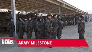 S. Korea introduces first female tank driver