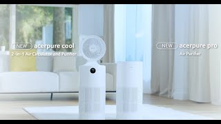 60 sec｜Acerpure Cool  Air Circulator and Purifier｜ Powerful Circulation Boundless Purification｜Acer