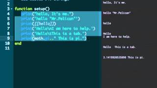 Codea Tutorials #004--Strings in Lua, iPad Programming