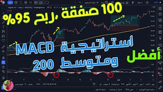 !! اختبرت ابسط استراتيجية تداول ,مؤشر الماكدي و متوسط 200 أسي والنتيجة رهيبة