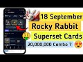 rocky rabbit 18 september superset combo l rocky rabbit daily enigma today | daily combo cards today