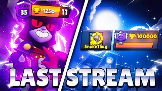 100.000 🏆 in Brawlstars | Last Stream