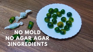 Homemade Hard Candy Recipe | Cute Sugar Candy Recipe | No Carn Syrup No Mold |