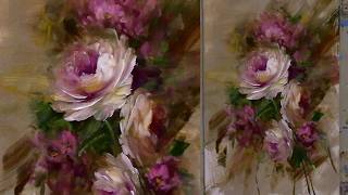 Painting Impressionistic Roses Using the Wipe Out Technique