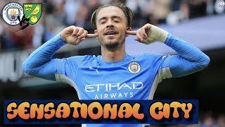Jack Grealish Scores His First Goal For Manchester City | Man City 5 - 0 Norwich City | Match Review