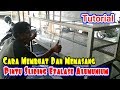 Cara Membuat ETALASE KONTER | #15. Cara Membuat Dan Memasang Pintu Sliding Etalase Alumunium