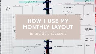 How I Use My Monthly Layout