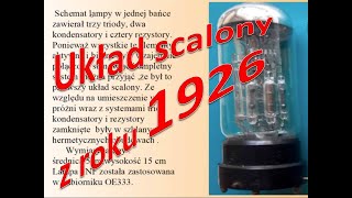 Układ scalony z 1929 roku. Lampa 3NF. Andrzej Cieślak.