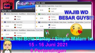 Prediksi Bola Malam Ini 15 - 16 Juni 2021/2022 - Mix Parlay | UEFA EURO 2020 | Hungaria vs Portugal