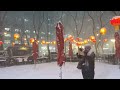 new york city live snow walk in manhattan biggest snowstorm of 2025 february 8 2025