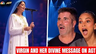 VIRGEN Sings 'You Raise Me Up'! Simon Cowell in Tears, Emotional AGT Audition