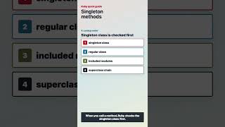 Singleton methods in ruby #ruby