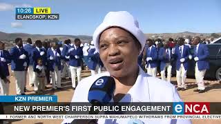 New KZN Premier's first public engagement