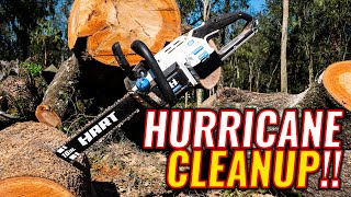 HURRICANE IAN Cleanup with the HART 40V Brushless 16-inch Chainsaw Review