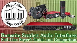 Focusrite Scarlett Audio Interface Buyer's Guide \u0026 Comparison - 2i2, 2i4, 6i6, 18i8, 18i20, Octopre