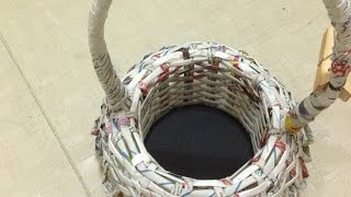 How To Make a Small Newspaper Basket - DIY Home Tutorial - Guidecentral