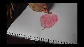 ডালিম আঁকার সহজ নিয়ম😍how to draw pomegranate easy😍ছবি আঁকার সহজ উপায়😍drawing || easy drawing ||