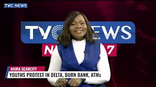 Cash Scarcity: TVC News Correspondent, Ikenna Amaechi Gives Updates On Delta Protest