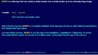 SQL 042 Data Types, Exact Numeric, BIGINT