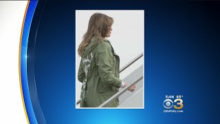 First Lady Melania Trump's Coat Causes Uproar Ahead Of Visiting Migrant Children At Texas Facility