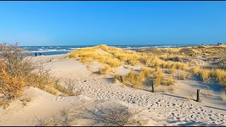 Sturm an der Ostsee Küste: Heiligenhafen im Winter, Wellen, Kitesurfer, Meeresrauschen, Natur pur