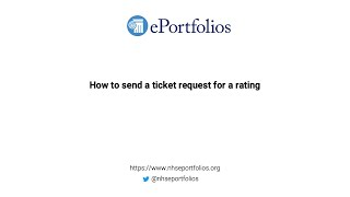 How to send a ticket request for a rating